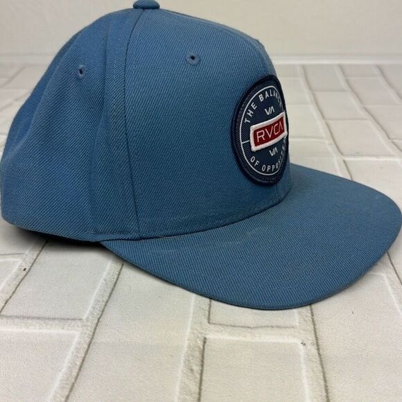 RVCA Hat Navigate Light Blue Mens Baseball Cap Domestic Snapback Logo - Picture 3 of 10